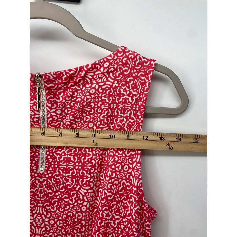 Tommy Bahama Dress Women Small Pink Geometric Sleeveless Coastal Vacation Knit - Picture 7 of 7